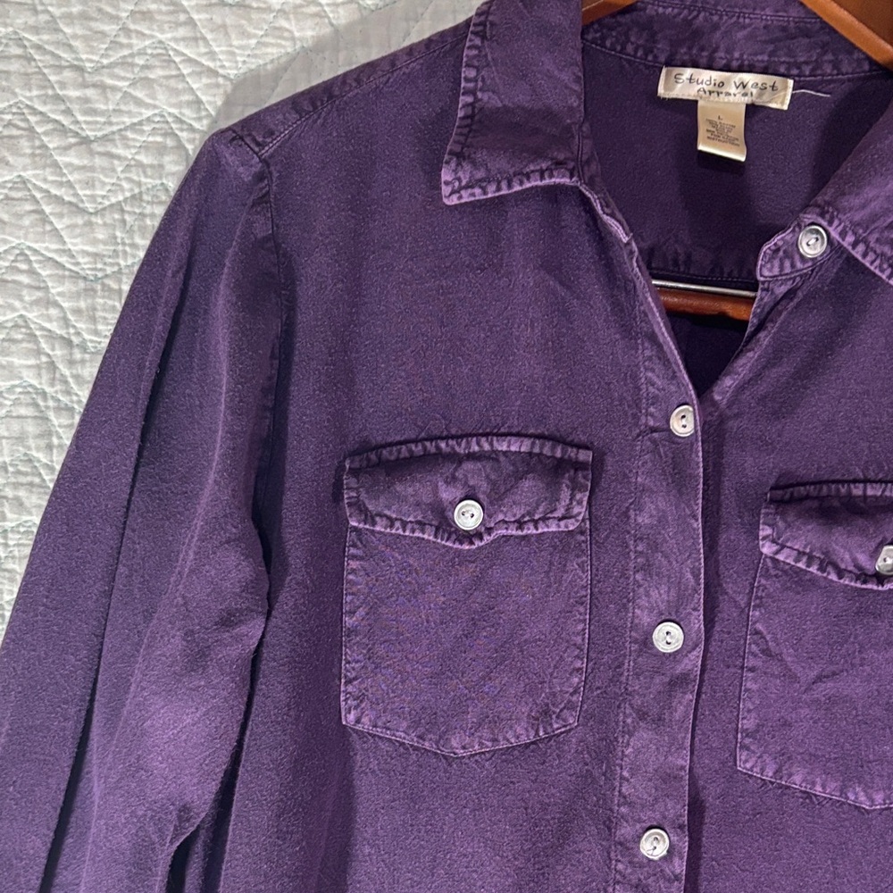 Studio West Purple Long Sleeve Dress - Picture 3 of 8